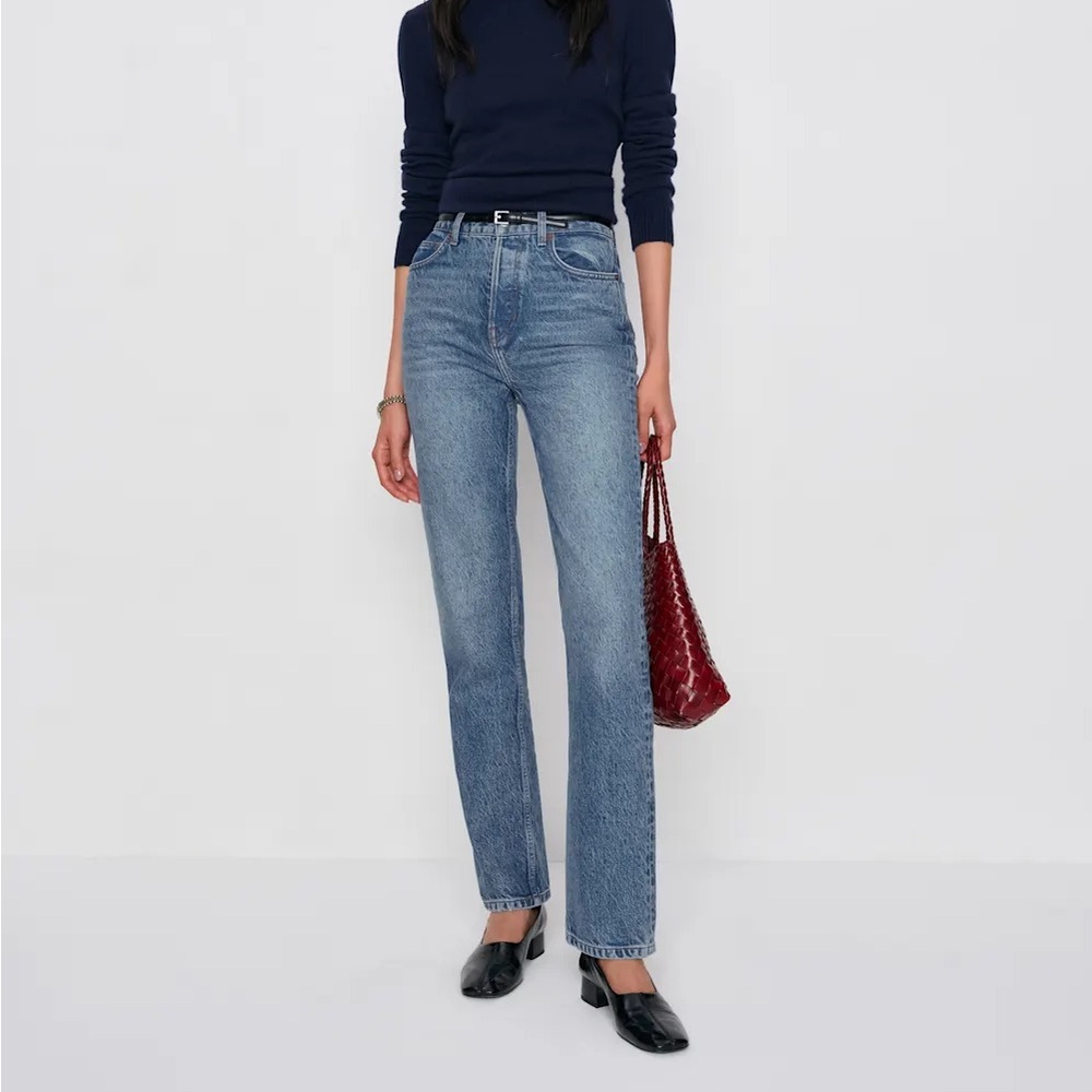 Reformation Cynthia High Rise Straight Jeans